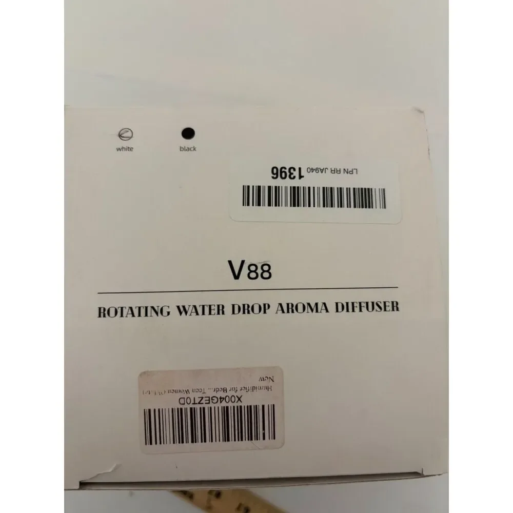 V88 Rotating water drop aroma diffuser with lightsNIB